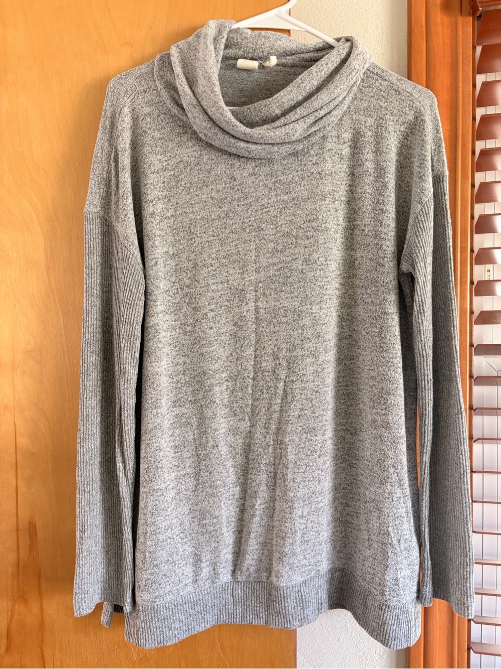 GAP Light Gray Cowl Neck Pullover Sweater